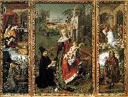 Bartolome Bermejo Retable of the Virgin of Montserrat oil painting reproduction